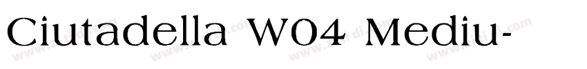 Ciutadella W04 Mediu字体转换